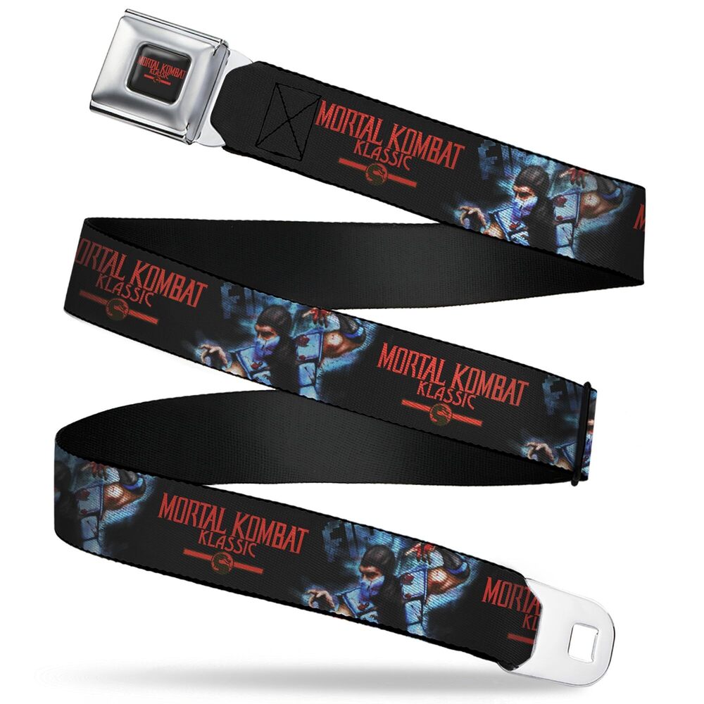 9512 Mortal Kombat Belt, Seatbelt Buckle Belt, Mortal Kombat Klassic Sub
